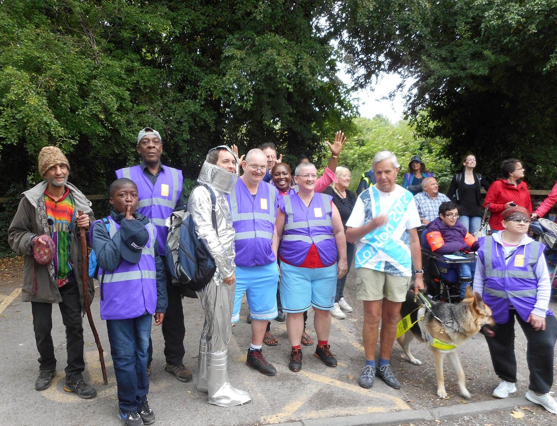 Members and Supporters at Sponsored Walk in 2015